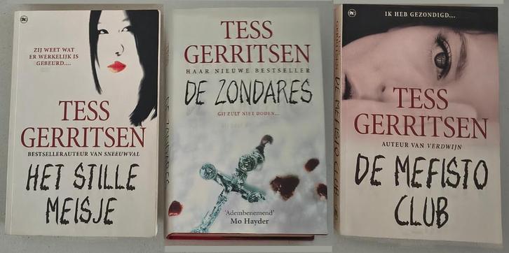 Drie boeken van Tess Gerritsen, Boeken, Thrillers, Zo goed als nieuw, Nederland, Ophalen of Verzenden