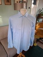Ledub overhemd boordmaat 44  voor manchetknopen., Blauw, Ledub, Ophalen of Verzenden, Zo goed als nieuw
