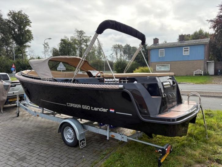 Corsiva 650 Tender Mercury 60pk Full options, Watersport en Boten, Sloepen, Gebruikt, 50 tot 70 pk, 6 meter of meer, Buitenboordmotor