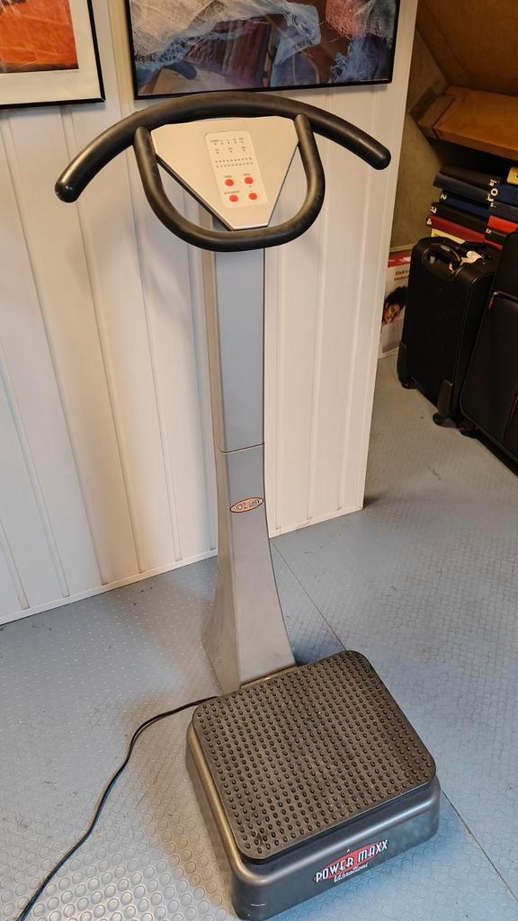 Power Maxx Trilplaat - Fitness, Sport en Fitness, Fitnessapparatuur, Gebruikt, Trilplaat, Armen, Benen, Buik, Rug, Metaal, Ophalen