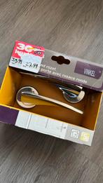 Deurklink Vinkel met rozet, Ophalen of Verzenden, Nieuw, Chroom, Klink of Kruk