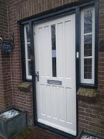 Hardhouten Voordeur, Doe-het-zelf en Verbouw, Ophalen, Gebruikt, 80 tot 100 cm, Buitendeur