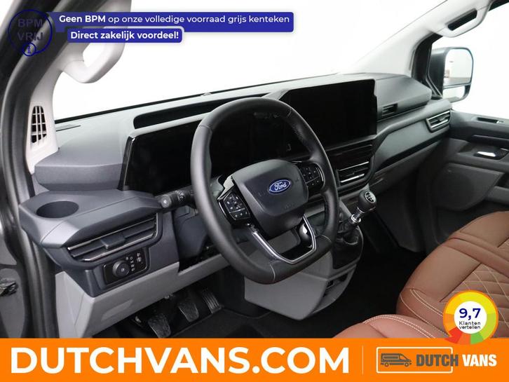 Ford Transit Custom 2.0TDCI 150PK Lang Limited | Leder | 5 j, Auto's, Bestelauto's, Te koop, ABS, Achteruitrijcamera, Airconditioning