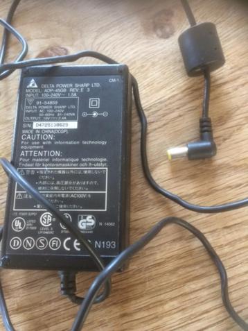 ACER laptop adapter 19,5 V, 2,4 A, delta power beschikbaar voor biedingen