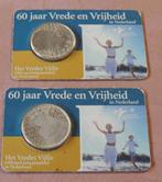 60 JAAR VREDE & VRIJHEID Vredesvijfje 2005 nieuw in coincard, Koningin Beatrix, Zilver, Euro's, Ophalen of Verzenden