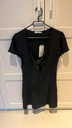 NA-KD Tie Front Linnen Blend Dress jurk zwart 36 S nieuw, Kleding | Dames, Jurken, NA-KD, Ophalen of Verzenden, Zo goed als nieuw