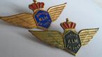 K.L.M. Junior Skipper spelden 2 x, Verzenden, Gebruikt, Transport, Speldje of Pin