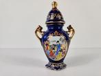Kobalt blauw miniatuur vaas, porselein China midden 20e eeuw, Antiek en Kunst, Ophalen of Verzenden