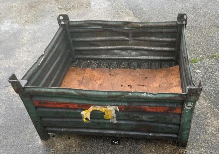 metalen stapelbakken, Ophalen, Gebruikt, 100 cm of meer, 60 cm of meer