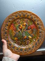 Vintage Spaans Keramiek Bord met Vogelmotief, Ophalen of Verzenden