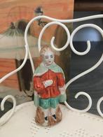 Vintage oud keramiek porselein beeldje heilig brocante deco, Verzamelen, Beelden en Beeldjes, Gebruikt, Ophalen of Verzenden, Mens