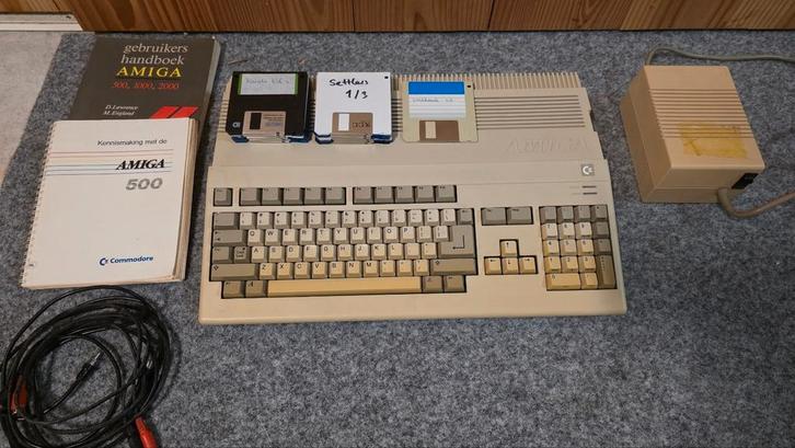 Complete set Commodore Amiga 500 1Mb, Computers en Software, Vintage Computers, Ophalen