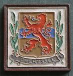 Nr Z427: Porceleyne Fles tegel "Overijssel", Antiek en Kunst, Antiek | Wandborden en Tegels, Ophalen of Verzenden