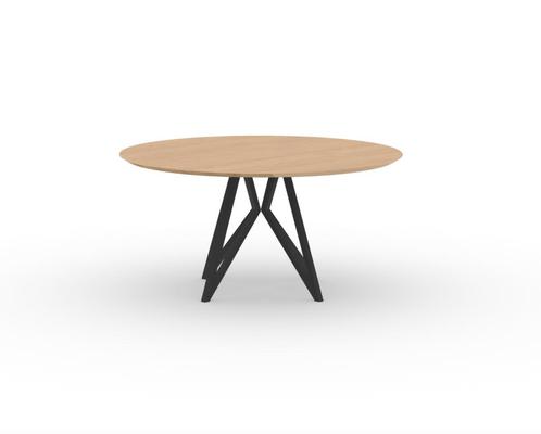 Studio Henk Eettafel 140 cm Rond Eiken Butterfly | €2895, nu, Huis en Inrichting, Tafels | Eettafels, Nieuw, 100 tot 150 cm, 100 tot 150 cm