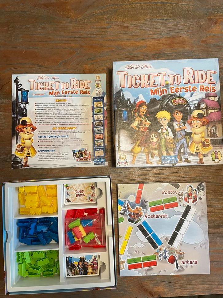 Ticket to Ride: Mijn Eerste Reis - Kinderspel, Hobby en Vrije tijd, Gezelschapsspellen | Bordspellen, Zo goed als nieuw, Reisspel