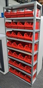 Nieuwe bakkenkast materiaalkast bakkenstelling magazijnkast, Ophalen