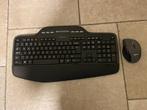 Logitech draadloos toetsenbord met muis, Ophalen of Verzenden, Zo goed als nieuw, Draadloos, Multimediatoetsen