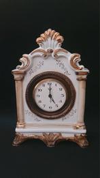 Vintage porseleinen klok met Japans JWCII uurwerk..., Ophalen of Verzenden, Gebruikt, Overige typen