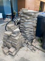 Gratis tuintegels en zand, Tuin en Terras, Tegels en Klinkers, Ophalen, Gebruikt, 10 m² of meer, Beton