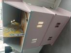 Barbie/poppenhuis in 3 delen van hout., Doe-het-zelf en Verbouw, Kratten en Dozen, Gebruikt, 60 cm of meer, Minder dan 35 cm, Ophalen of Verzenden