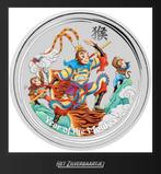 Lunar II - Year of the Monkey King 2016 - 1 oz Zilver, Zilver, Ophalen of Verzenden, Losse munt