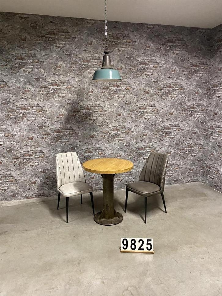 Industriële ronde tafel nr9825, Huis en Inrichting, Tafels | Eettafels, Nieuw, 50 tot 100 cm, 50 tot 100 cm, Vier personen, Rond