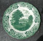 J&G Meakin Staffordshire bord Romantic England bordje groen, Ophalen of Verzenden, Gebruikt, Wedgwood, Bord(en)