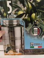 Hoge kwaliteit roestvrij stalen olijfolie vat 5 liter, Ophalen of Verzenden
