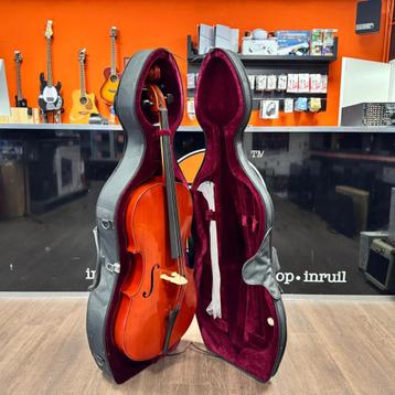 Gear4music Student 4/4 Cello met Koffer | Nieuwstaat beschikbaar voor biedingen