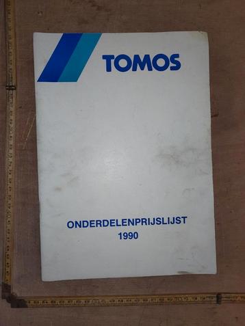 Tomos onderdelen prijslijst 1990 beschikbaar voor biedingen