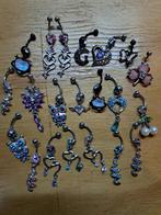 21 navelpiercings, Sieraden, Tassen en Uiterlijk, Piercings, Navelpiercing, Staal, Nieuw, Ophalen of Verzenden