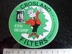 sticker crosland filters oliefilters luchtfilters logo, Verzenden, Zo goed als nieuw, Merk
