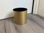 Bloempot goudkleurig, Ophalen of Verzenden, Zo goed als nieuw, Rond, Minder dan 25 cm
