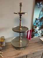 Zware kwaliteit etagere 3 blads zilverkleurig, Huis en Inrichting, Woonaccessoires | Etagères, Ophalen, Nieuw