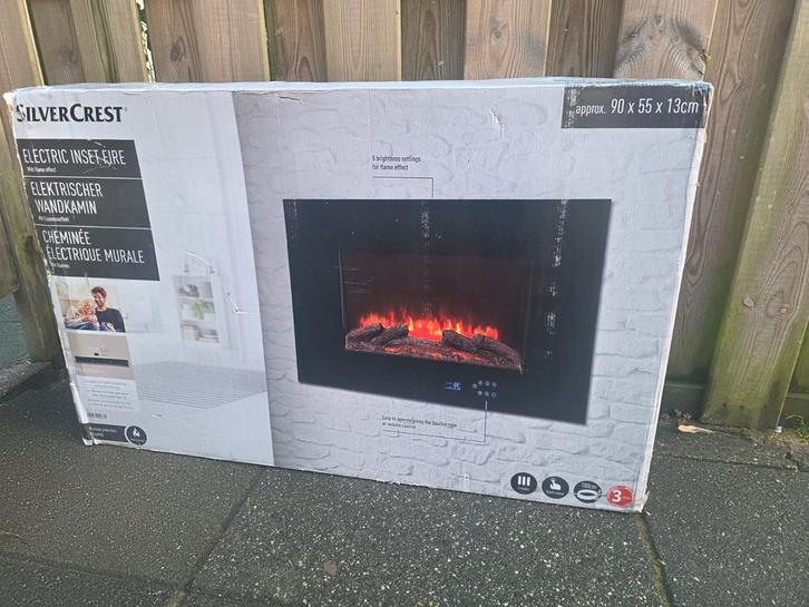 Elektrische Inbouwhaard Silvercrest - Nieuw in doos, Huis en Inrichting, Haarden, Nieuw, Elektrische haard, Ophalen