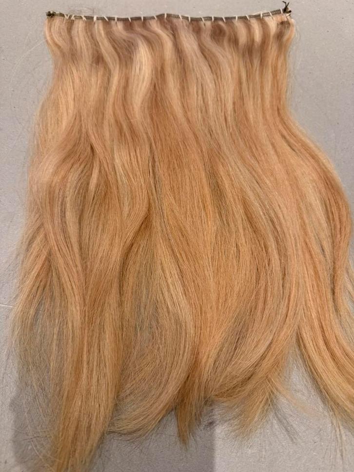 Hair haar extensions 100% echt haar 40cm lang, Sieraden, Tassen en Uiterlijk, Uiterlijk | Haarverzorging, Zo goed als nieuw, Pruik of Haarverlenging