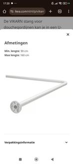 Nieuwe douchegordijnstang VIKARN, Ophalen of Verzenden, Nieuw, Wit, Overige typen