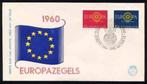 Nederland FDC E45 Zonder Adres, Europazegels 1960, Ophalen of Verzenden, Onbeschreven, Nederland