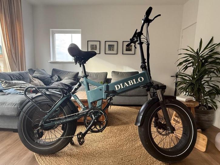 Elektrische vouwfiets, Fietsen en Brommers, Elektrische fietsen, Zo goed als nieuw, Overige merken, Minder dan 47 cm, 50 km per accu of meer