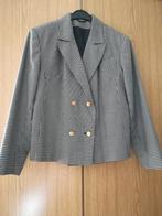 Zwart-wit jasje met goudkleurige knopen - maat 40, Overige kleuren, Maat 42/44 (L), Nieuw, Ophalen of Verzenden