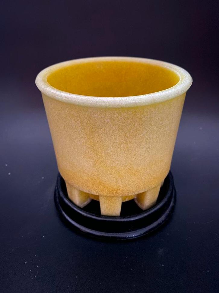 Graniver cactuspot . Leerdam . A.D. Copier, Antiek en Kunst, Antiek | Glas en Kristal, Ophalen of Verzenden