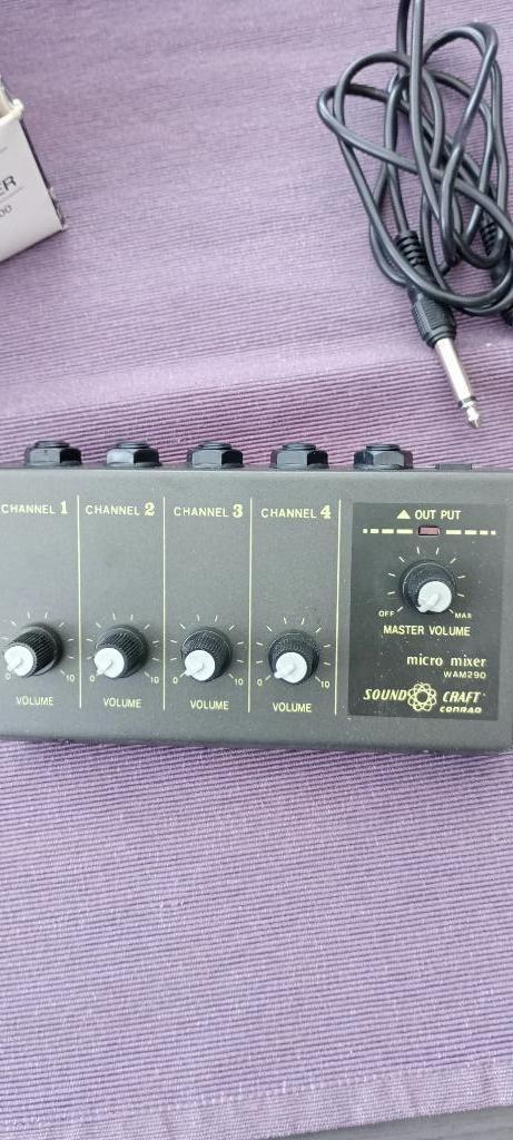 4 kanaals microfoon mengpaneel Soundcraft WAM290, Muziek en Instrumenten, Mengpanelen, Zo goed als nieuw, Minder dan 5 kanalen