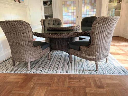 4Seasons Victoria Tafel, Buckingham stoelen 3 tafelblad 2bed, Tuin en Terras, Tuinsets en Loungesets, Zo goed als nieuw, Tuinset