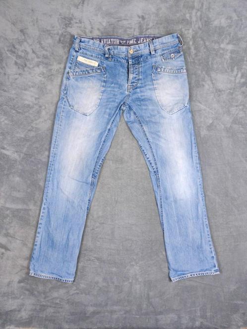 PME Legend Broek Aviator W38 L34 Blauw Denim Pall Mall Jeans, Kleding | Heren, Spijkerbroeken en Jeans, Zo goed als nieuw, W36 - W38 (confectie 52/54)