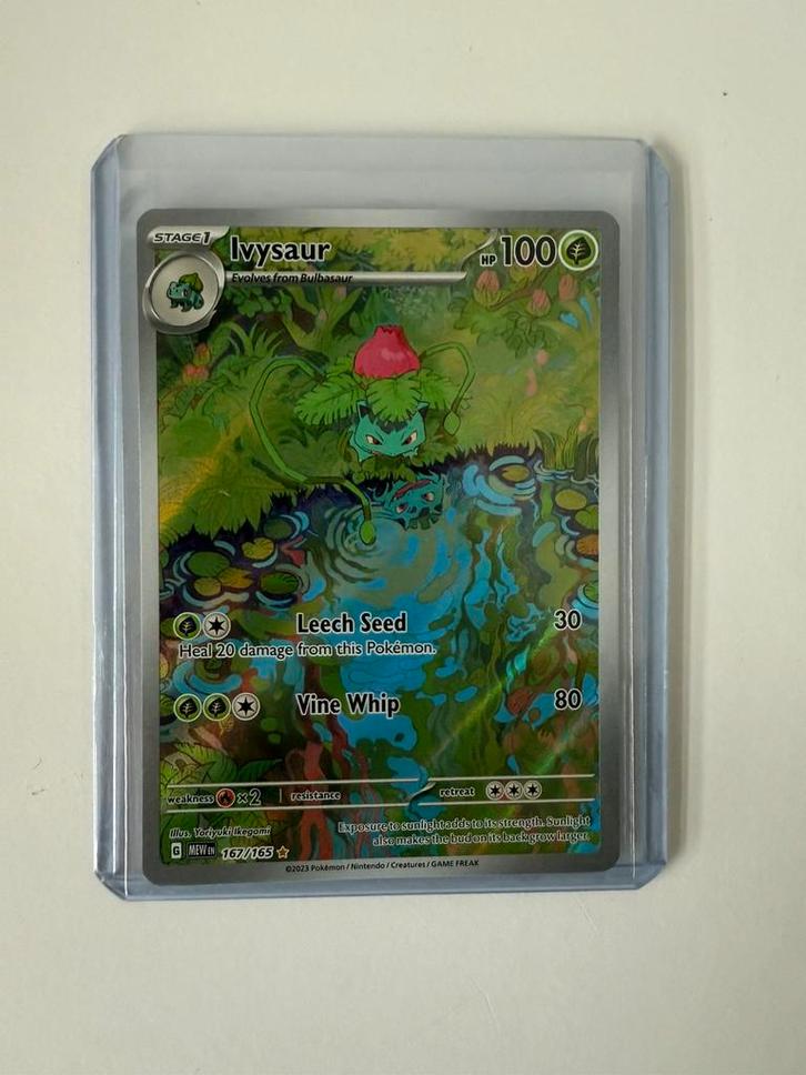 Pokemon Ivysaur 151 167/165 NM, Hobby en Vrije tijd, Verzamelkaartspellen | Pokémon, Zo goed als nieuw, Ophalen of Verzenden