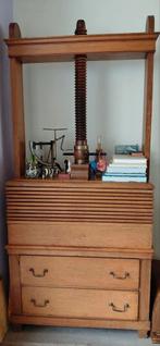 Antieke linnenpers van weverij Van Hogerwou Boxtel, Ophalen of Verzenden