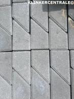 RESTPARTIJ 25m2 antraciet nieuwe keperstenen betonklinkers, Verzenden, Klinkers, 10 m² of meer, Restpartij, fabrikant onbekend.