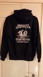 Fun Hoodie Elektricien - Maat M, Maat 48/50 (M), Zwart, Ophalen of Verzenden, Zo goed als nieuw