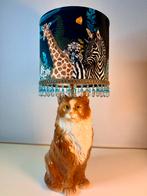 Italiaanse tafellamp kat keramiek, Huis en Inrichting, Lampen | Tafellampen, Ophalen of Verzenden, Nieuw, Overige materialen, 50 tot 75 cm