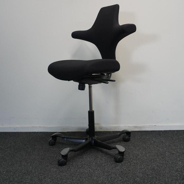 HAG Capisco 8126 Bureaustoelen | Zadelzit | Zwart | 53-72 cm, Huis en Inrichting, Bureaustoelen, Gebruikt, Bureaustoel, Zwart